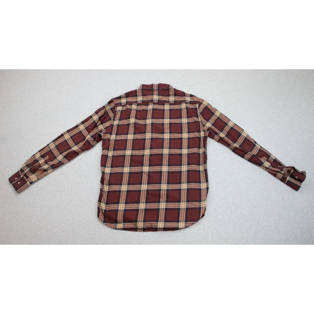 Banana Republic Shirt Men's Medium Checkered‎ Untucked Cotton Button-Up Flannel
